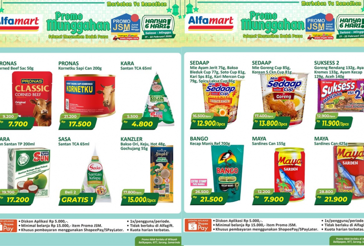 Promo Alfamart Hari Ini 17 Februari 2026 Spesial Munggahan, Sarden Cuma Rp7 Ribuan!