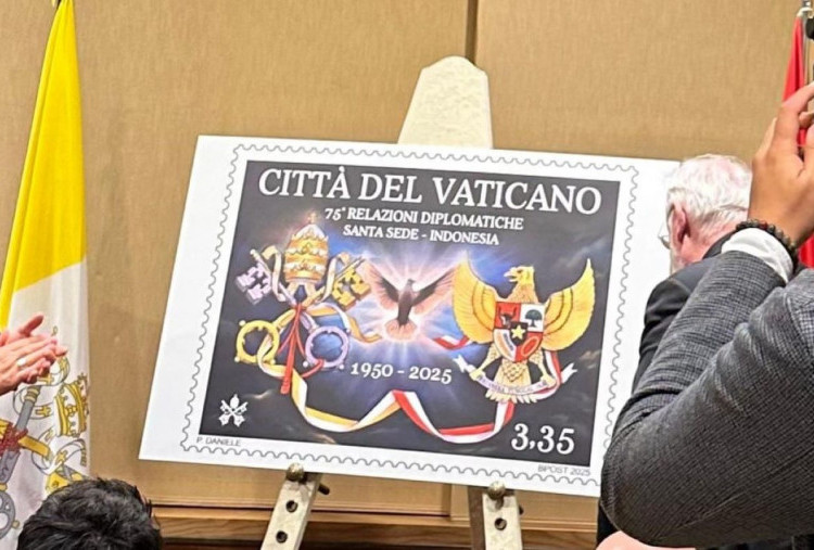 Resmi! Prangko 75 Tahun Diplomasi Indonesia-Takhta Suci Diluncurkan