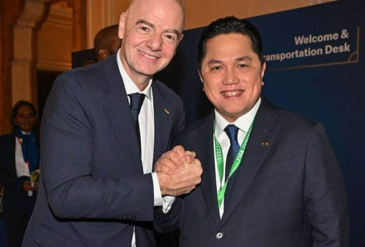 Isi Pertemuan Empat Mata Erick Thohir dan Gianni Infantino di Qatar, Ungkit Tuan Rumah FIFA Series 2026