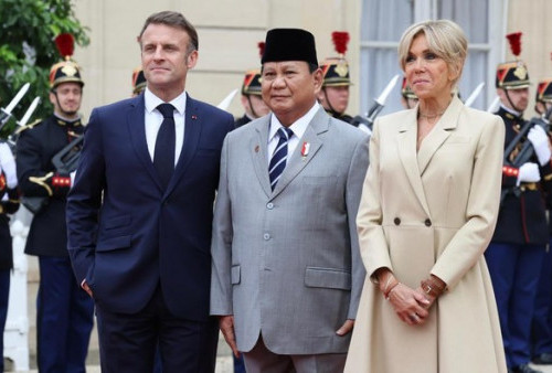 Prabowo Dapat Sambutan Hangat Presiden Macron di Olimpiade Paris 2024