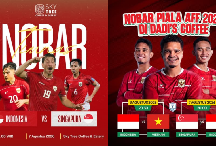 19 Lokasi Nobar Timnas Indonesia vs Singapura Piala AFF 2026 di Berbagai Daerah, Dukung Garuda Menang