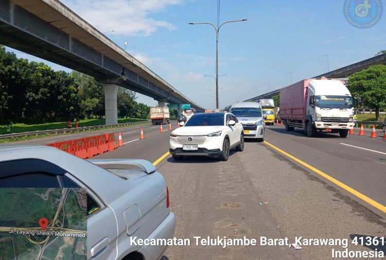 Lonjakan Kendaraan Libur Paskah, Contraflow Diberlakukan di Tol Jakarta-Cikampek