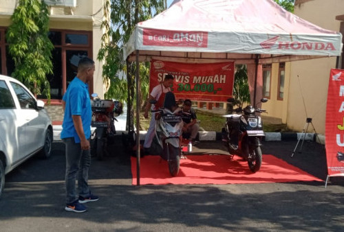 Jemput Bola, Honda Maju Gelar Mobile Service ke Dinas di Kota Palembang 