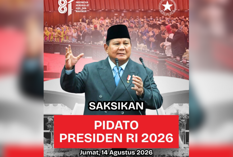 Jadwal dan Agenda Pidato Kenegaraan Presiden Prabowo 14 Agustus 2026, Bahas Kinerja Lembaga Negara dan RAPBN