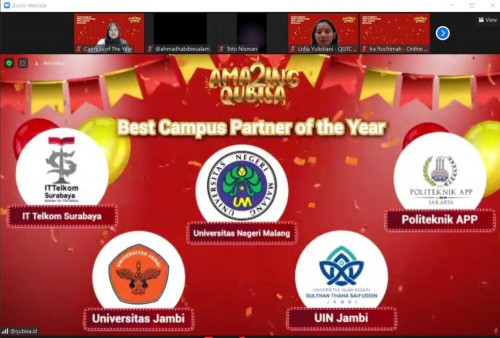 UNJA Raih The Best Campus Partner of The Year 2022 Oleh QuBisa Indonesia