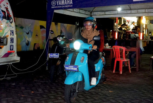 Serunya Test Ride Yamaha Fazzio Sambil Ngabuburit di Tiba-Tiba Bazaar Harian Disway 