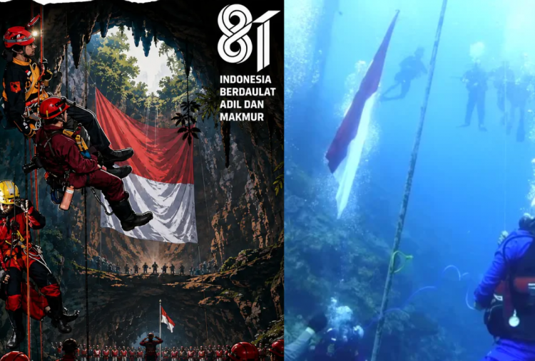 6 Upacara Bendera 17 Agustus 2026 Paling Unik di Indonesia, dari Dalam Goa hingga Laut