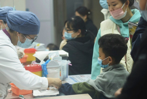 13 Ribu Anak Terjangkit Infeksi Pernapasan di Tiongkok, Pemerintah Gencar Vaksinasi dan Memperbanyak Klinik