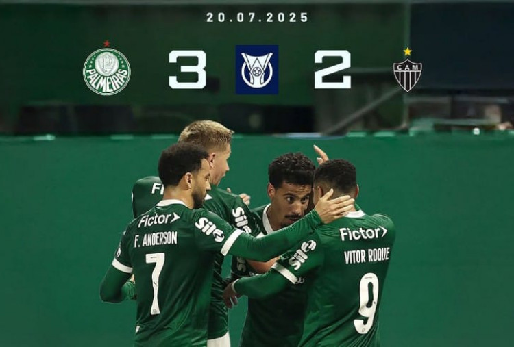 Palmeiras vs Atletico Mineiro 3-2, Brace Hulk Tak Bisa Selamatkan Si Ayam Jantan!