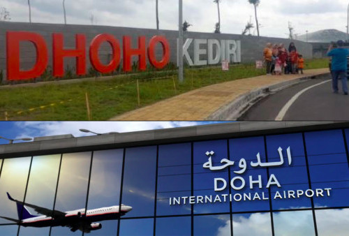 Kode Bandara Dhoho Kediri DHX, Pesan Tiket Jangan Keliru ke Doha