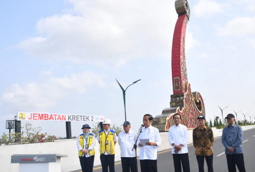 Dukung Jalur Lintas Selatan, Jokowi Resmikan Jembatan Kretek 2, Bantul