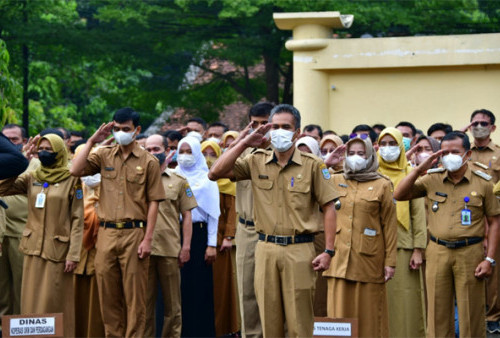 ASN Banjar Doakan Eril Saat Apel Gabungan