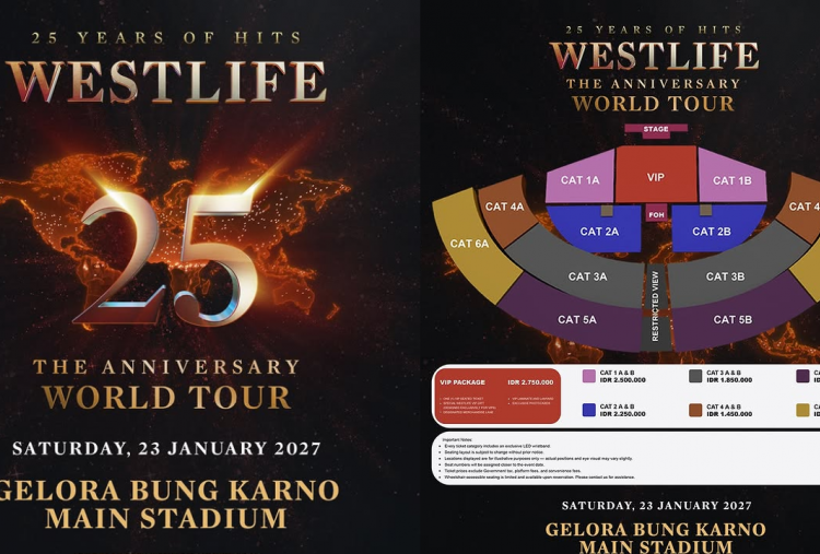 Cara Beli Tiket Konser Westlife di Jakarta 2027, Ini Tips Berhasil War!