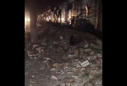 Ratusan Bangunan Rusak Pasca Gempa China 5.5 M 