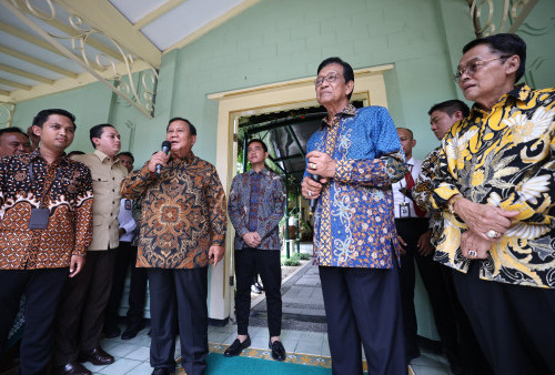Prabowo Sowan ke Sri Sultan Hamengku Buwono (HB) X, Pastikan Tidak Ada Obrolan Politik