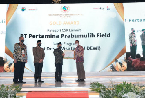Ajang CSR dan PDB Award 2022, Desa Burai Raih Kategori Gold dari Kemendes PDTT RI