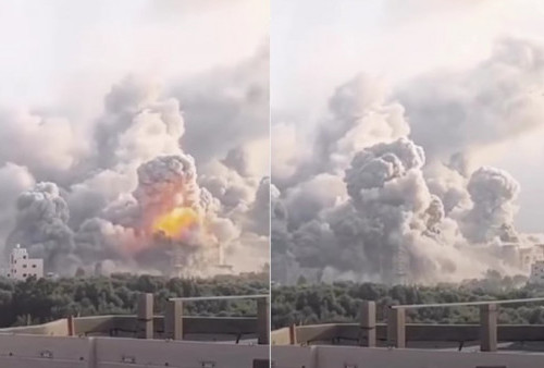 Detik-detik Israel Jatuhkan Bom di Universitas Al-Azhar, Netizen: Nggak Ada Gunanya Peraturan Perang!