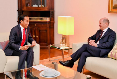 Jokowi Bertemu Kanselir Jerman Olaf Scholz, Bahas Hubungan Ekonomi dan Investasi