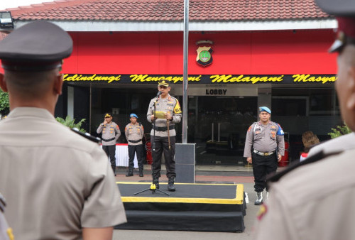 122 Personel Polres Metro Tangerang Naik Pangkat