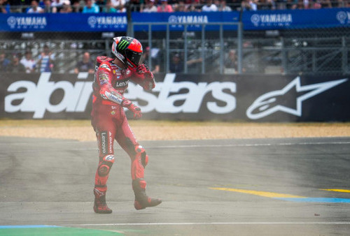 Bagnaia Akui Kesal, Strategi Saat Lawan Marquez di Aragon Tak Berhasil di Le Mans