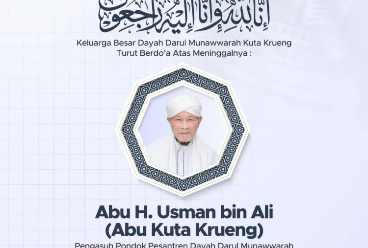 Abu Kuta Krueng, Ulama Kharismatik dari Aceh Berpulang