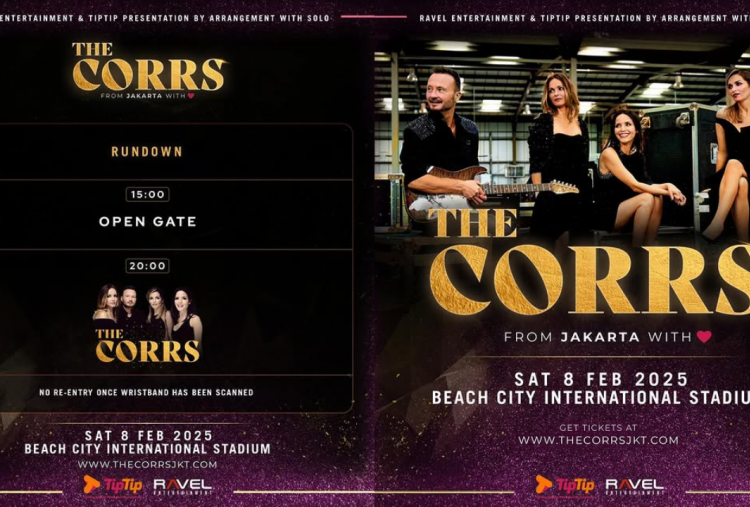 Rundown Konser The Corrs di Jakarta 2025, Acara Mulai Pukul 20.00 WIB