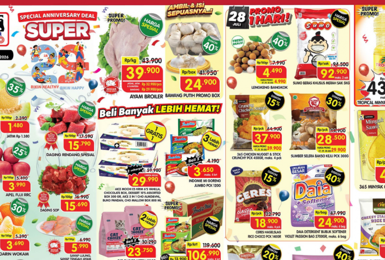 Promo Superindo Minggu Ini Terbaru 27-30 Juli 2026, Diskon Daging Rendang Rp15 Ribuan