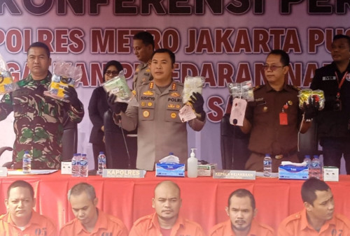 49 Kg Sabu Jaringan Sumatera Diamankan Polrestro Jakpus, 12 Orang Ditangkap