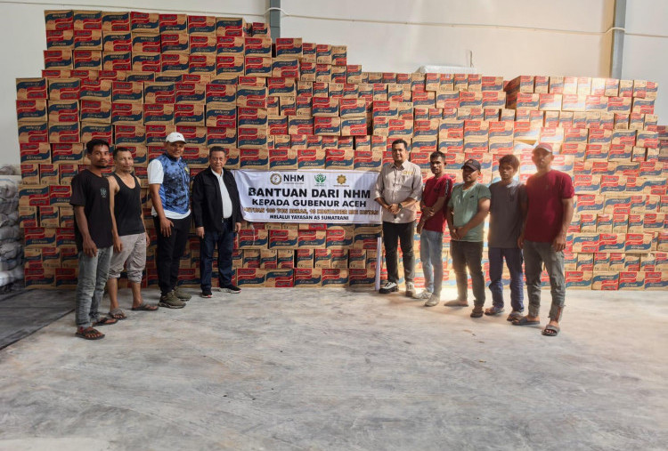 NHM Peduli Salurkan 100 Ton Beras dan 800 Ribu Mi Instan untuk Korban Bencana Aceh