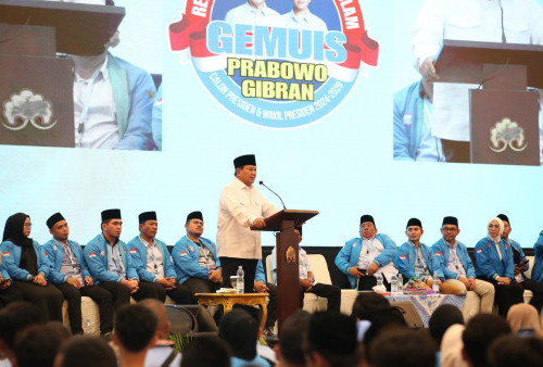 Pesan Adem Prabowo di Deklarasi Dukungan Gemuis