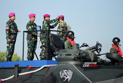 Mahfud MD Jadi Marinir, Diangkat dalam Latihan Gabungan TNI