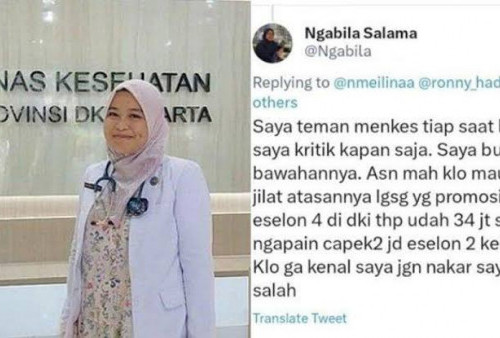 Viral ! Pejabat Dinkes DKI Jakarta Pamer Gaji Rp 34 Juta dan Ngaku Temen Menkes