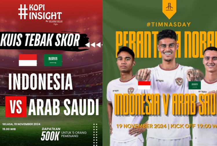 10 Lokasi Nobar Timnas Indonesia vs Arab Saudi di Bekasi Hari Ini, Jangan sampai Kelewatan!