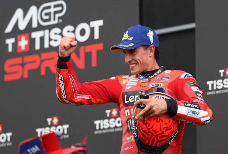 MotoGP Austria 2025: Marc Marquez Juara Sprint Race, Bagnaia Gagal Finis