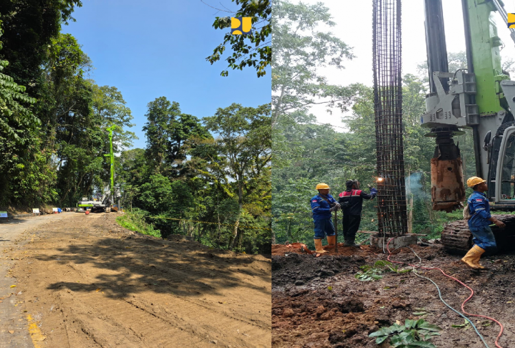 Pekerjaan Bore Pile di Jalur Gumitir dimulai, Diperkirakan akan Memakan Waktu Lima Bulan
