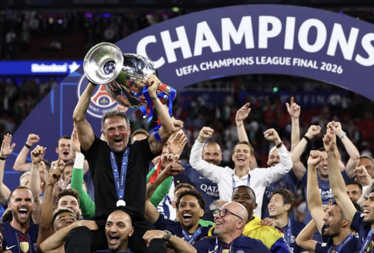 PSG Juara Liga Champions Lagi, Luis Enrique Puji Strategi Bertahan Arsenal 