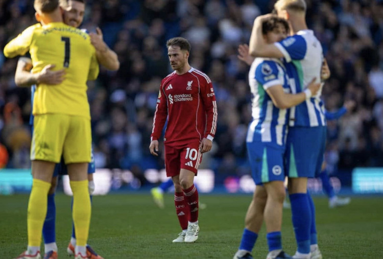Brighton vs Liverpool 2-1, The Reds Gagal Tembus Zona Liga Champions 