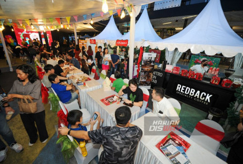 Gelaran bazzar ini diharapkan bisa menjadi jujugan warga Surabaya Timur yang ingin kulineran maupun berkegiatan liburan dengan suasana yang berbeda. (Julian Romadhon/Harian Disway)