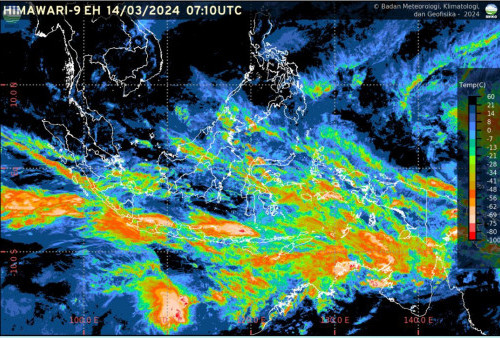BMKG Sebut Bibit Siklon Tropis Bikin Sepekan Bulan Puasa Dilanda Hujan Lebat dan Angin Kencang