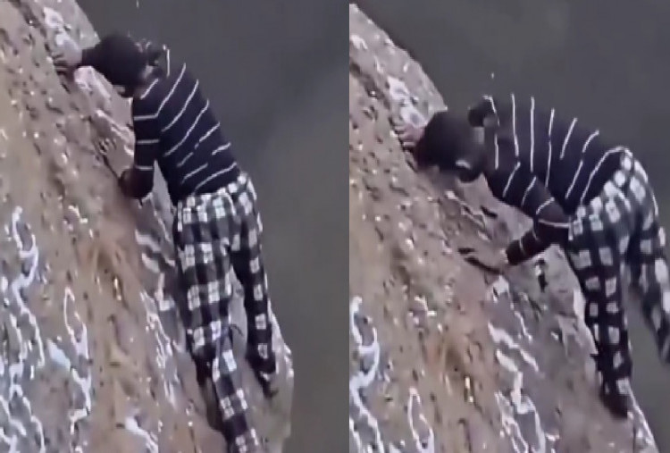 Tragis! Manusia Laba-Laba Yaman Tewas Terjatuh di Kawah Gunung Berapi Haradhat Damt
