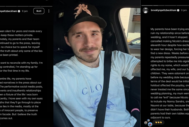 Postingan Anak David Beckham Bikin Kaget, Brooklyn Beckham Ungkap Kebobrokan Keluarga