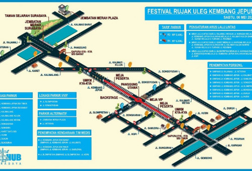 Pengalihan Arus Lalu Lintas dan Titik Parkir Festival Rujak Uleg 2023