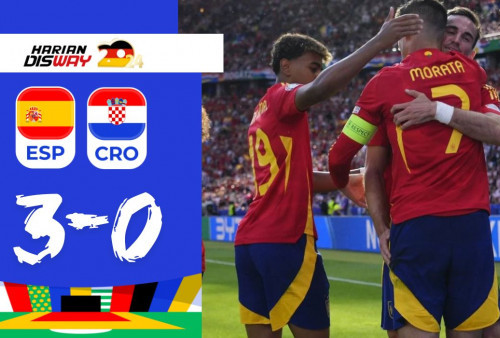 Spanyol vs Kroasia 3-0: La Roja Pimpin Sementara Grup Neraka Euro 2024