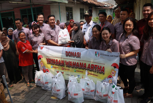 Yayasan Wahana Artha Bagikan 1000 Sembako di 5 Lokasi Jakarta