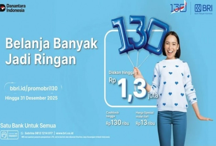 HUT ke-130, BRI Hadirkan Diskon Fantastis untuk Liburan dan Belanja Akhir Tahun