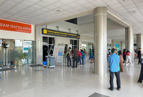  Bandara Sam Ratulangi Beroperasi Normal, Masih Terus Pantau Perkembangan Aktivitas Gunung Ruang