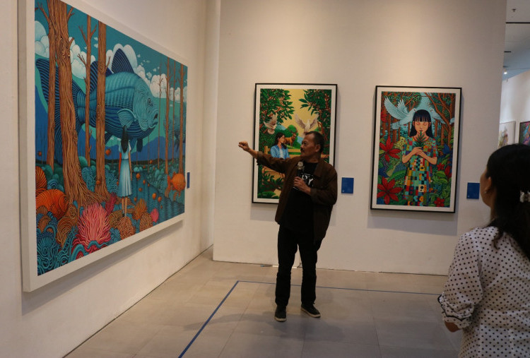 Kerusakan Alam Jadi Pesan Penting di Pameran Art for Peace and a Better Future