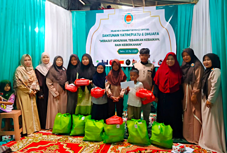 Pilar ESG, PT Pegadaian CPS Pondok Aren Bersama Sahabat Berbagi Tangsel Gelar Santunan Yatim dan Dhuafa 