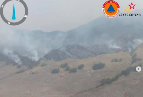 Kebakaran di Gunung Bromo Masih Belum Reda, Pemadaman dengan Water Bombing Mulai Dilakukan