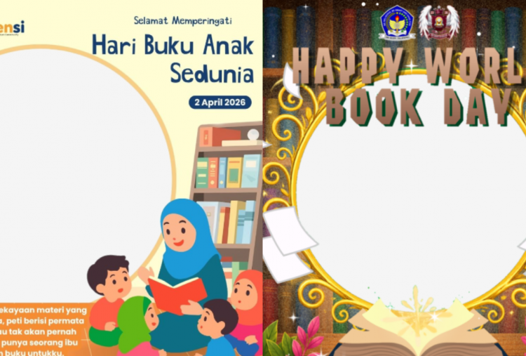 35 Twibbon Hari Buku Sedunia 2026 Terbaru dan Gratis Lengkap Ucapan, Rayakan Simbol Literasi ke Medsos
